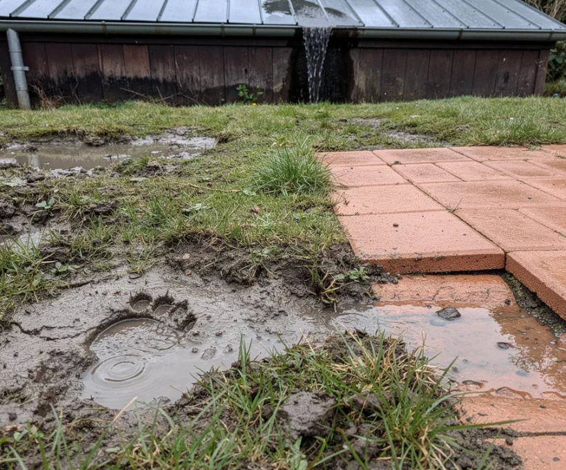 Wateroverlast door tuinhuis buur? Los het zelf op in 5 stappen