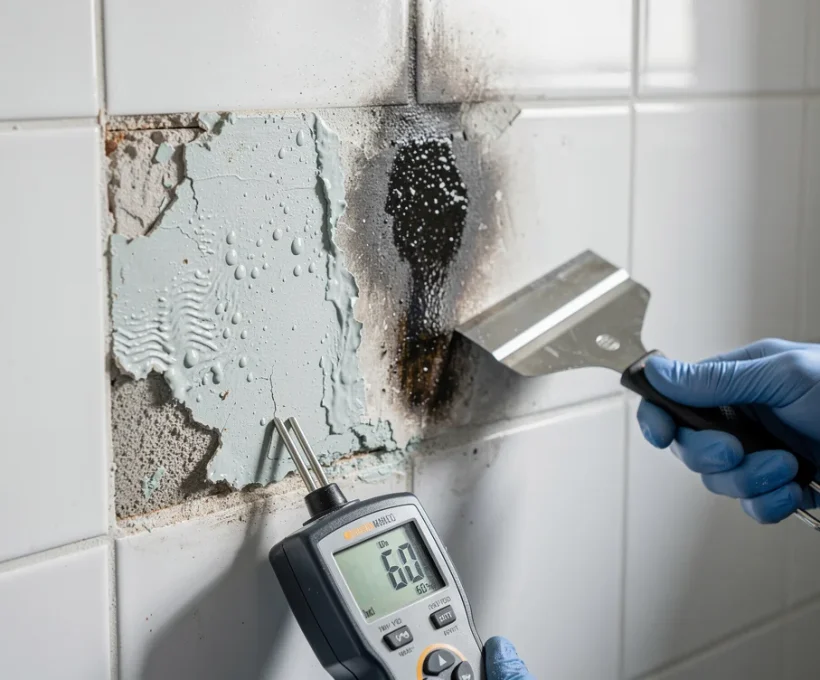 Vochtige muur in badkamer? Stappenplan & kosten om het zelf op